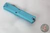 Microtech Combat Troodon Gen III OTF Knife- Interceptor Edge- Turquoise Handle- Apocalyptic Part Serrated Blade 1217-11 APTQS