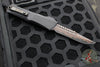 Microtech Combat Troodon Gen III OTF Knife- Interceptor Edge- Black Hefted Handle- Baker Forge Raindrop Coppermai Damascus- DLC HW 1217-16 MS1 v4