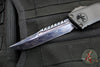 Microtech Combat Troodon Gen III OTF Knife- Interceptor Edge- Black Hefted Handle- Vegas Forge Blued Damascus- 1217-16 MS3 v2