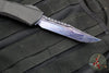 Microtech Combat Troodon Gen III OTF Knife- Interceptor Edge- Black Hefted Handle- Vegas Forge Blued Damascus- 1217-16 MS3 v2