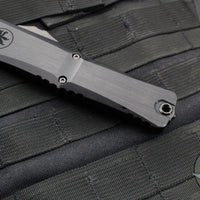 Microtech Combat Troodon Gen III OTF Knife- Interceptor Edge- Black Hefted Handle- Vegas Forge Blued Damascus- 1217-16 MS3 v2