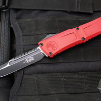 Microtech Combat Troodon Gen III OTF Knife- Interceptor Edge- Red Handle- Black Blade 1217-1 RDS