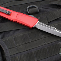 Microtech Combat Troodon Gen III OTF Knife- Interceptor Edge- Red Handle- Black Blade 1217-1 RDS