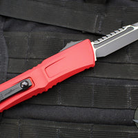 Microtech Combat Troodon Gen III OTF Knife- Interceptor Edge- Red Handle- Black Blade 1217-1 RDS