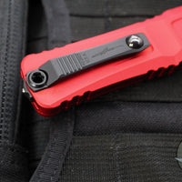 Microtech Combat Troodon Gen III OTF Knife- Interceptor Edge- Red Handle- Black Blade 1217-1 RDS