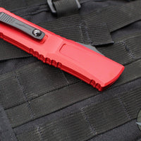 Microtech Combat Troodon Gen III OTF Knife- Interceptor Edge- Red Handle- Black Blade 1217-1 RDS