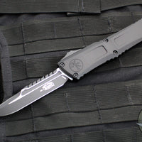 Microtech Combat Troodon Gen III OTF Knife- Interceptor Edge- Tactical- Black Handle- Black Blade 1217-1 TS