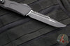 Microtech Combat Troodon Gen III OTF Knife- Interceptor Edge- Tactical- Black Handle- Black Blade 1217-1 TS