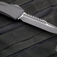 Microtech Combat Troodon Gen III OTF Knife- Interceptor Edge- Tactical- Black Handle- Black Blade 1217-1 TS