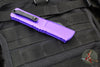 Microtech Combat Troodon Gen III OTF Knife- Interceptor Edge- Purple Handle- Black Part Serrated Blade 1217-2 PUS