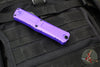 Microtech Combat Troodon Gen III OTF Knife- Interceptor Edge- Purple Handle- Black Part Serrated Blade 1217-2 PUS