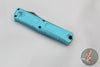 Microtech Combat Troodon Gen III OTF Knife- Interceptor Edge- Turquoise Handle- Black Part Serrated Blade 1217-2 TQS