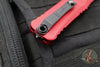 Microtech Combat Troodon Gen III OTF Knife- Interceptor Edge- Red Handle- Black Part Serrated Blade 1217-2 RDS