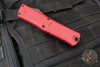 Microtech Combat Troodon Gen III OTF Knife- Interceptor Edge- Red Handle- Black Part Serrated Blade 1217-2 RDS