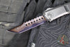 Microtech Combat Troodon Gen III OTF Knife- Hellhound Edge- Black Handle- Baker Forge Blued Damascus- 1219-16 MS3