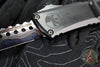 Microtech Combat Troodon Gen III OTF Knife- Hellhound Edge- Black Handle- Baker Forge Blued Damascus- 1219-16 MS3