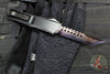 Microtech Combat Troodon Gen III OTF Knife- Hellhound Edge- Black Handle- Baker Forge Blued Damascus- 1219-16 MS3