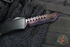 Microtech Combat Troodon Gen III OTF Knife- Hellhound Edge- Black Handle- Baker Forge Blued Damascus- 1219-16 MS3