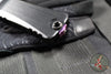 Microtech Combat Troodon Gen III OTF Knife- Hellhound Edge- Black Handle- Baker Forge Blued Damascus- 1219-16 MS3