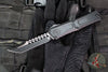 Microtech Combat Troodon Gen III OTF Knife- Hellhound Edge- Tactical- Black Handle- Black Blade 1219-1 TS