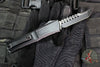 Microtech Combat Troodon Gen III OTF Knife- Hellhound Edge- Tactical- Black Handle- Black Blade 1219-1 TS