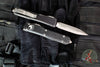 Microtech Ultratech Distressed Black Double Edge OTF Knife with Apocalyptic Blade 122-10 DBK