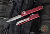 Microtech Ultratech OTF Knife- Double Edge- Merlot Red with Stonewash Blade 122-10 MR
