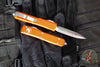 Microtech Ultratech OTF Knife- Double Edge- Orange with Stonewash Blade 122-10 OR