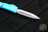 Microtech Ultratech OTF Knife- Double Edge- Turquoise Handle- Stonewash Blade 122-10 TQ