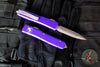Microtech Ultratech OTF Knife- Double Edge- Purple Handle- Apocalyptic Finished Blade 122-10 APPU