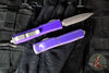 Microtech Ultratech OTF Knife- Double Edge- Purple Handle- Apocalyptic Blade 122-10 DPU