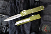 Microtech Ultratech OTF Knife- Double Edge- OD Green Handle- Full Serrated Stonewash Blade 122-12 OD