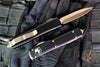 Microtech Ultratech OTF Knife- Double Edge- Black Handle- Bronzed Blade and Hardware 122-13