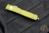 Microtech Ultratech OTF Knife- Double Edge- OD Green Handle- Bronzed Apocalyptic Part Serrated Blade and Hardware 122-14 APOD
