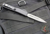 Microtech Ultratech OTF Knife- Double Edge- Carbon Fiber Top- Damascus Blade 122-16 CFS SN447