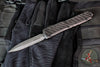 Microtech Ultratech OTF Knife- Double Edge- Carbon Fiber Top- Damascus Blade 122-16 CFS SN606