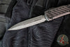 Microtech Ultratech OTF Knife- Double Edge- Carbon Fiber Top- Damascus Blade 122-16 CFS SN606