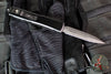Microtech Ultratech OTF Knife- Double Edge- Carbon Fiber Top- Damascus Blade 122-16 CFS SN606
