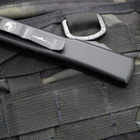 Microtech Ultratech OTF Knife- Double Edge- Carbon Fiber Top- Damascus Blade 122-16 CFS SN611