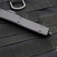 Microtech Ultratech OTF Knife- Double Edge- Black Handle- Damascus Blade 122-16 S SN861
