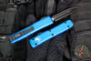 Microtech Ultratech OTF Knife- Double Edge- Blue Handle- Black Blade 122-1 BL