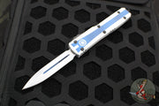 Microtech Ultratech OTF Knife- Clone Trooper- Double Edge- White Distressed Handle- White Blade 122-1 CO
