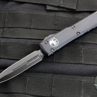 Microtech Ultratech OTF Knife-Double Edge- Tactical- Black Handle- Black DLC Blade 122-1 DLCT 2020