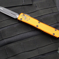 Microtech Ultratech OTF Knife- Halloween Orange Handle- Black Blade 122-1 HWS