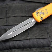 Microtech Ultratech OTF Knife- Halloween Orange Handle- Black Blade 122-1 HWS