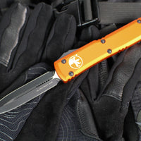 Microtech Ultratech OTF Knife- Orange Handle- Black Blade 122-1 OR