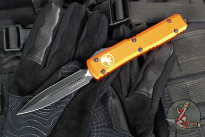 Microtech Ultratech OTF Knife- Orange Handle- Black Blade 122-1 OR