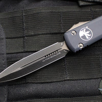 Microtech Ultratech OTF Knife-Double Edge- Tactical- Black Handle- Black DLC Blade 122-1 DLCT 2019