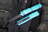 Microtech Ultratech OTF Knife- Double Edge- Turquoise Handle- Black Blade 122-1 TQ