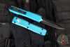 Microtech Ultratech OTF Knife- Double Edge- Turquoise Handle- Black Blade 122-1 TQ